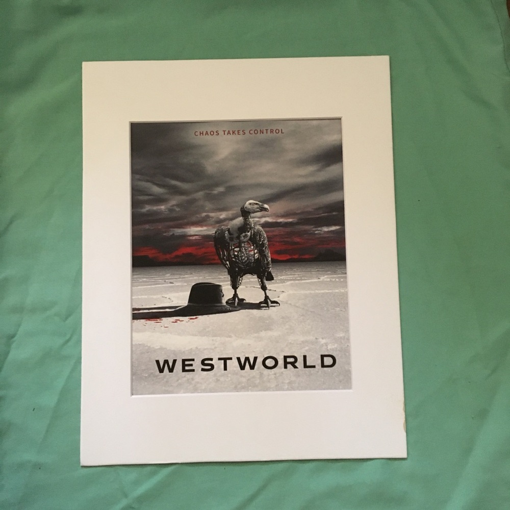 Westworld tv show art matted HBO vulture robots